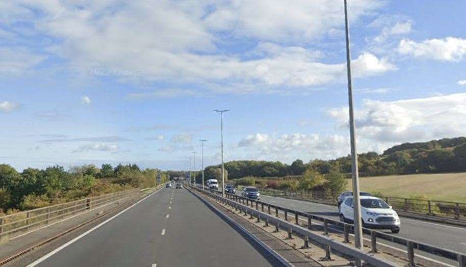 Work will commence on the A299 Thanet Way on March 11. Picture: Google