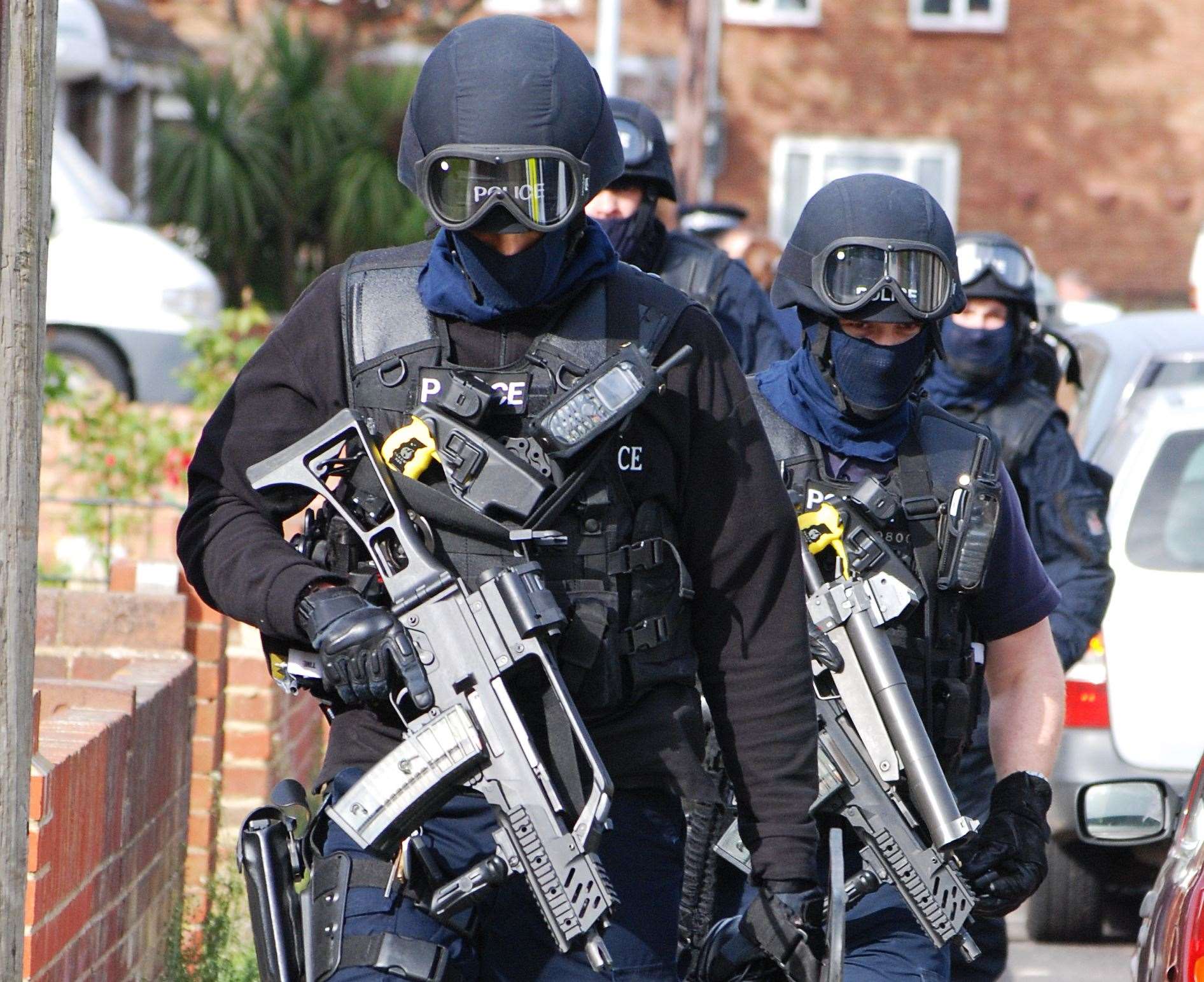 Armed police were called to the scene. Archive picture