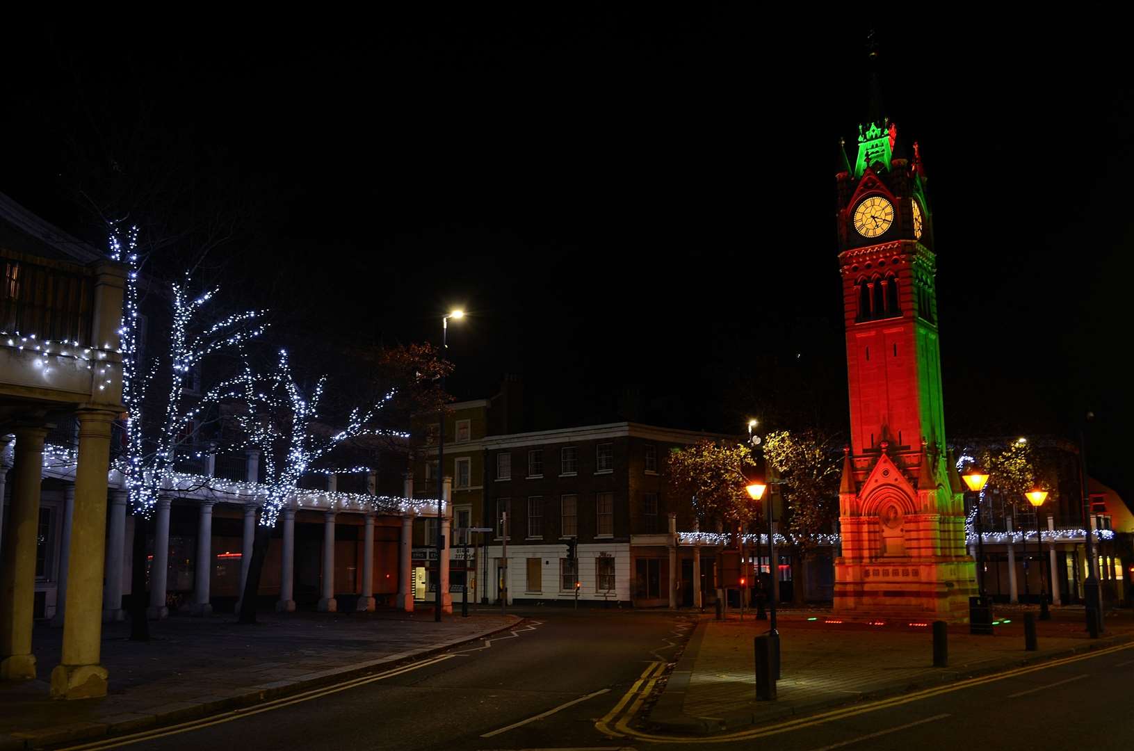 The Christmas lights near the Clock Tower, picture Jason Arthur (5484439)