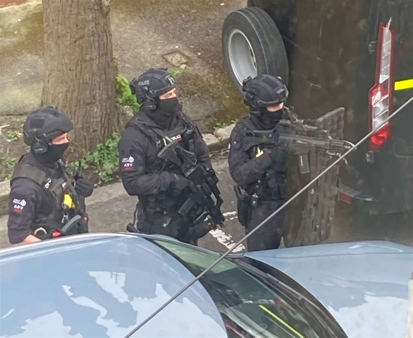 Multiple police officers have been called. Picture: Calum Syers