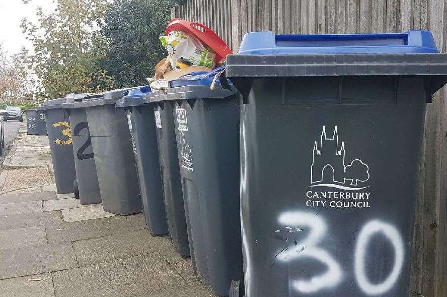 Hundreds of bins will go unemptied during the strikes