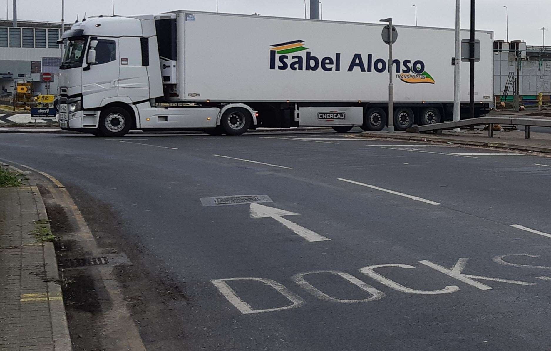 Lorry drivers coming to places such as Dover docks need a permit to enter Kent