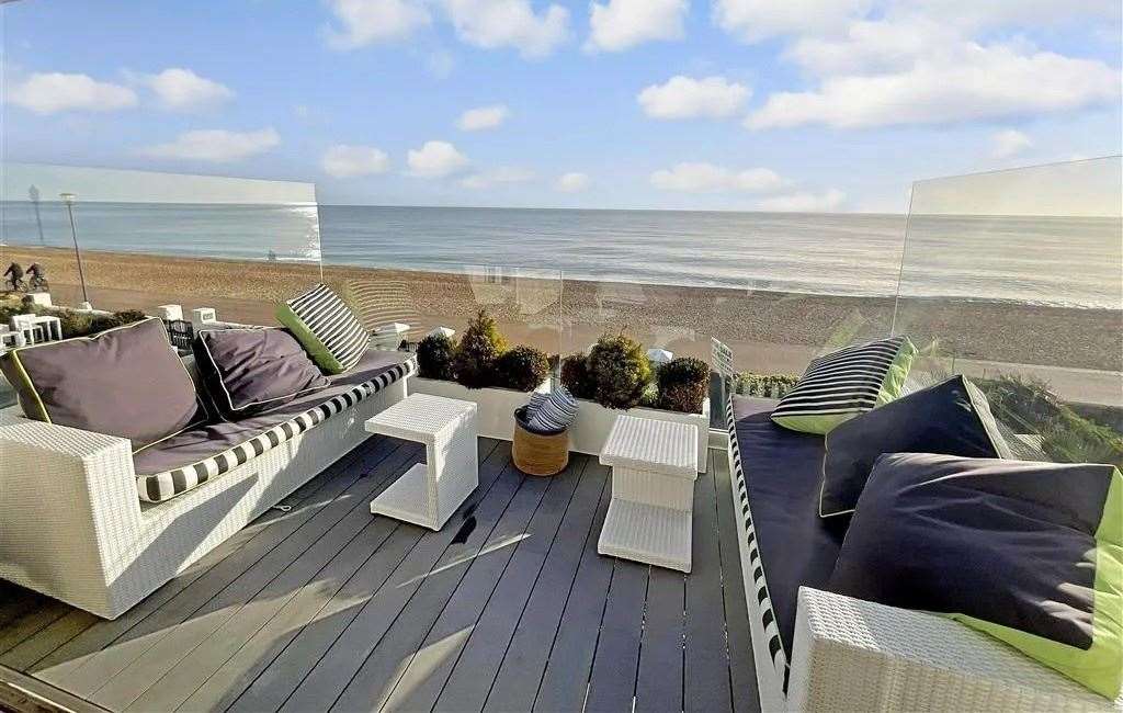 Watch the sun set over the beach from the balcony. Picture: Fine and Country