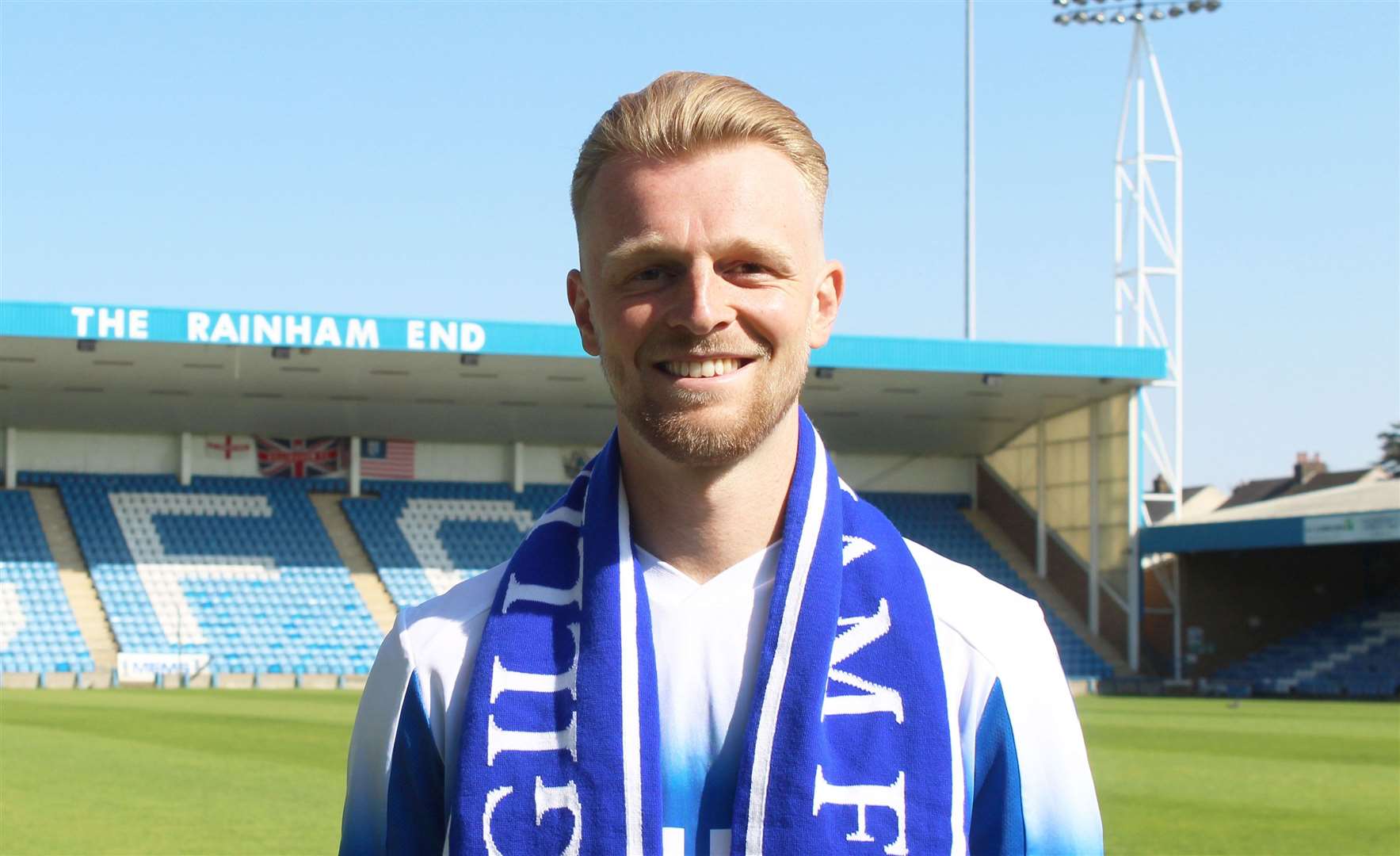 Max Clark is a newcomer to Gillingham after helping Stevenage to promotion last season Picture: GFC