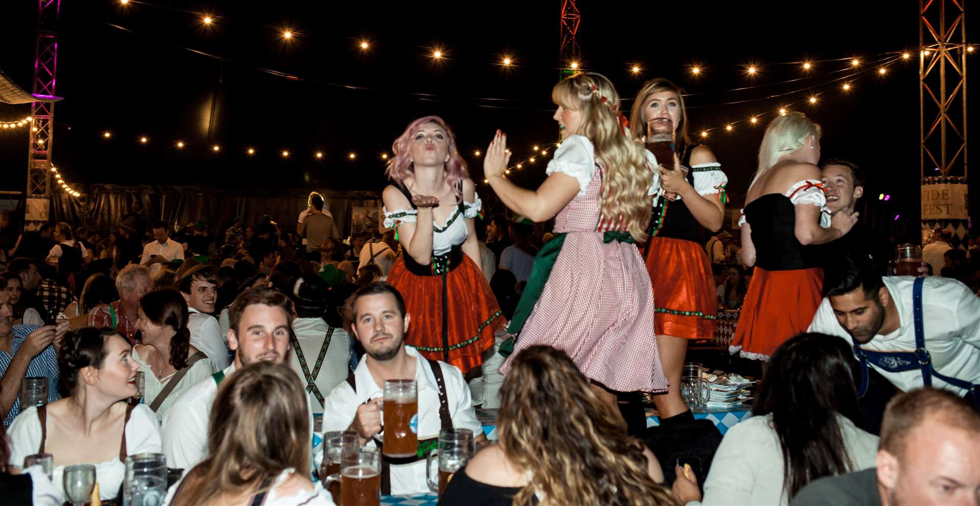 Whether you’re after a beer out with mates or some serious table dancing, you can find what's right for you at London Oktoberfest.