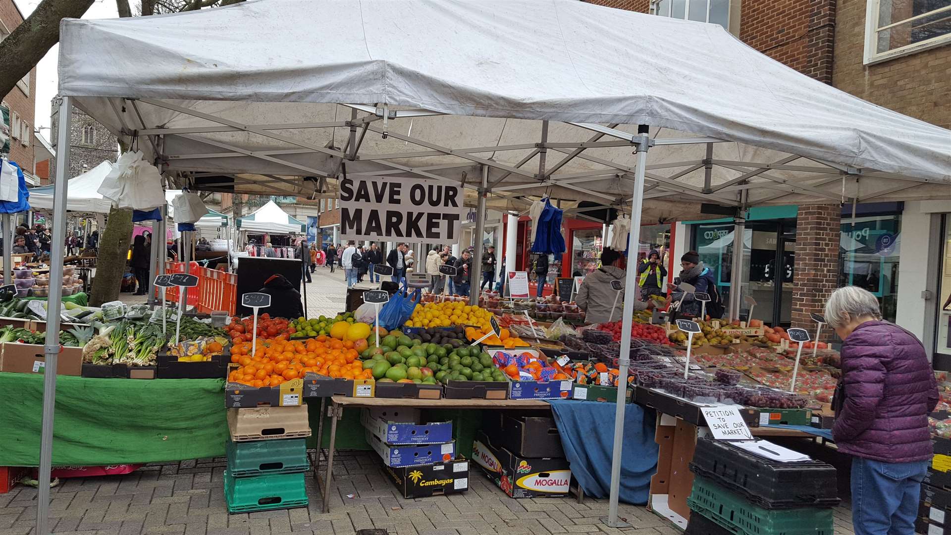 Supporters led a campaign to save Canterbury Market