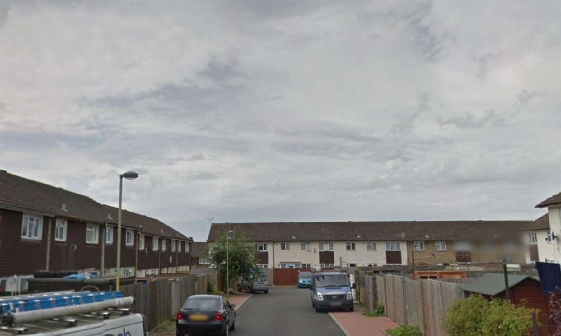 The front door to a house in Sheldwich Close in Ashford was set on fire in the early hours on Saturday. Picture: Google