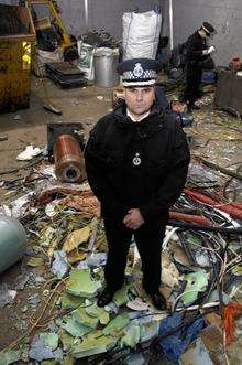 Deputy Chief Constable Alan Pughsley on one of the raids