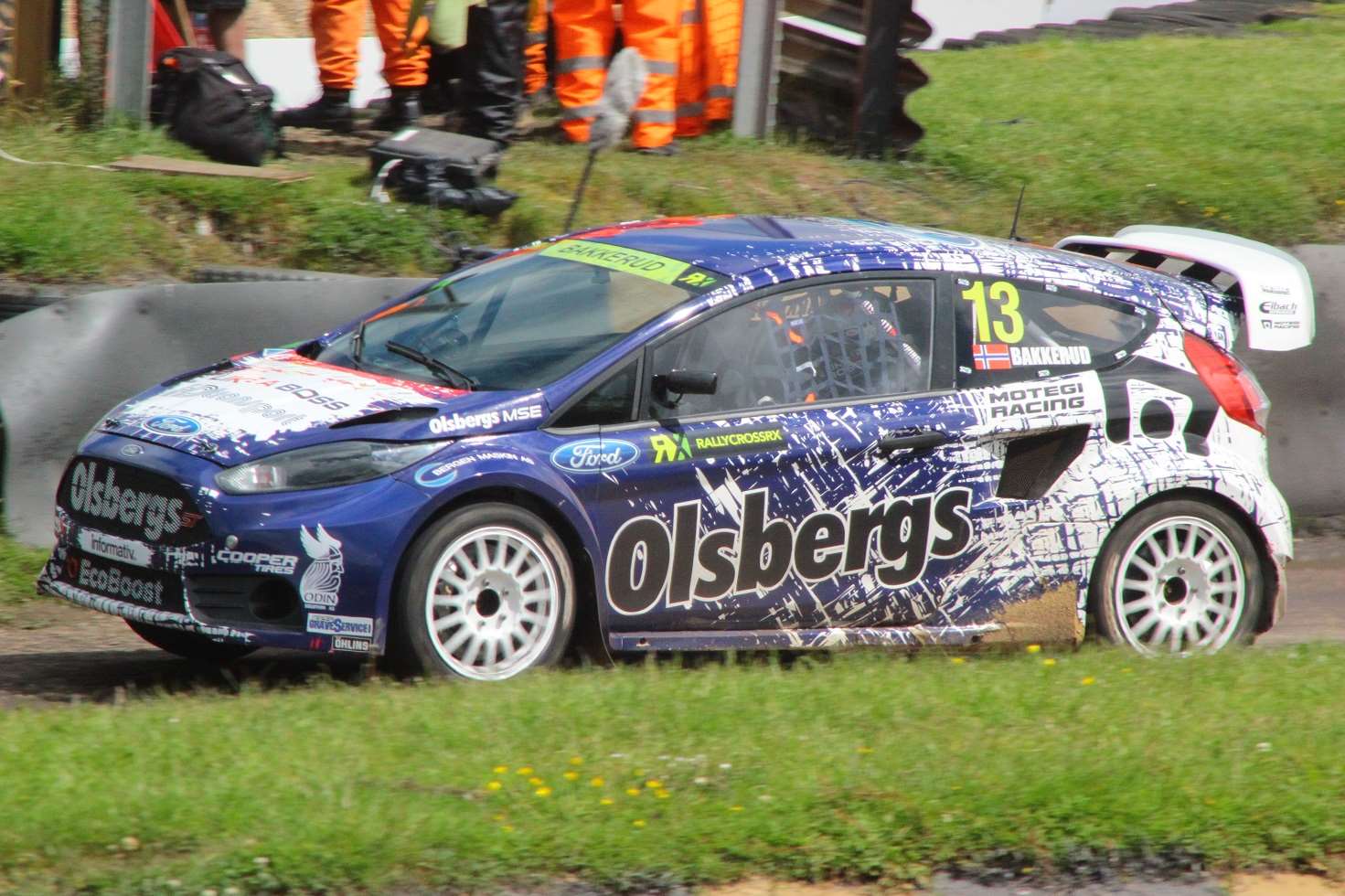 After a busy day one, Andreas Bakkerud leads the Supercar class. Picture: Joe Wright
