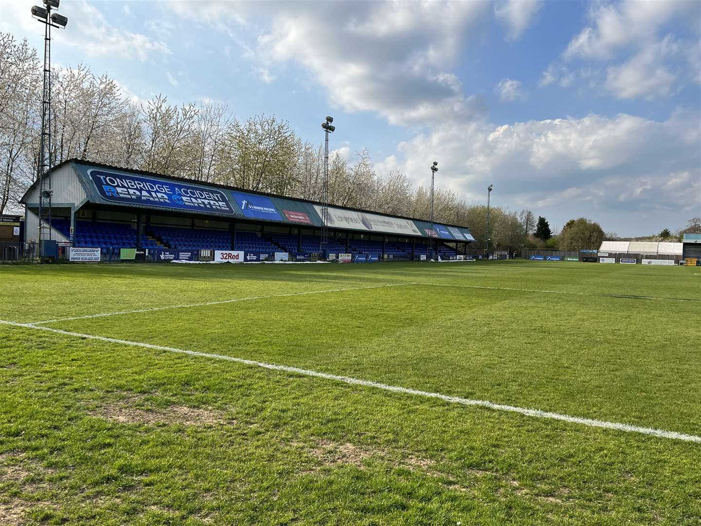 Tonbridge's grass pitch at Longmead will be dug up and replaced by 3G after the Eastbourne Borough game