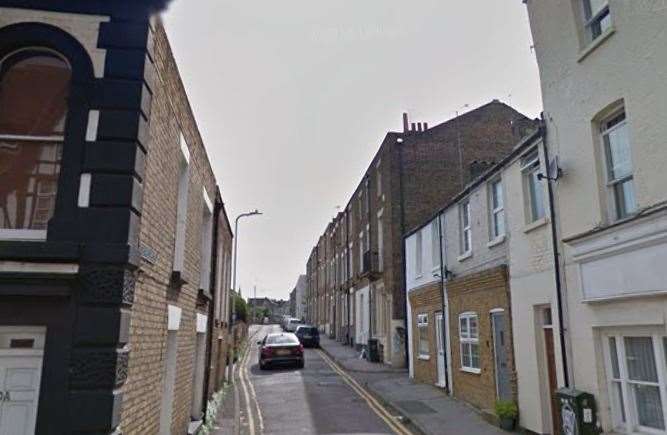 Langford tried to break into a home in Chapel Place, in Ramsgate
