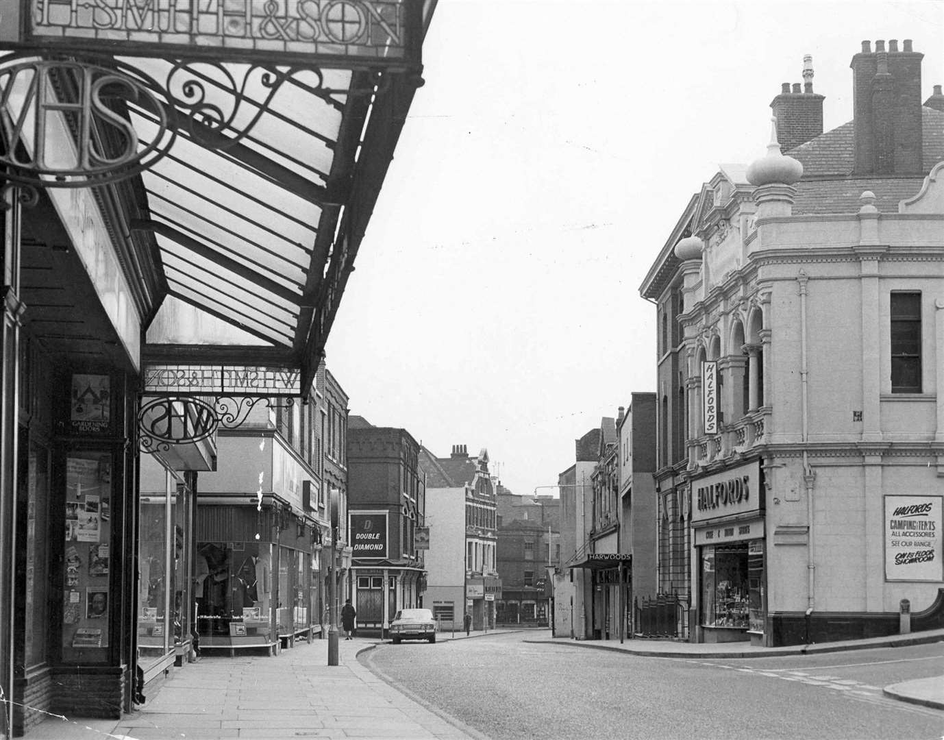 The top end of Chatham High Street in 1969