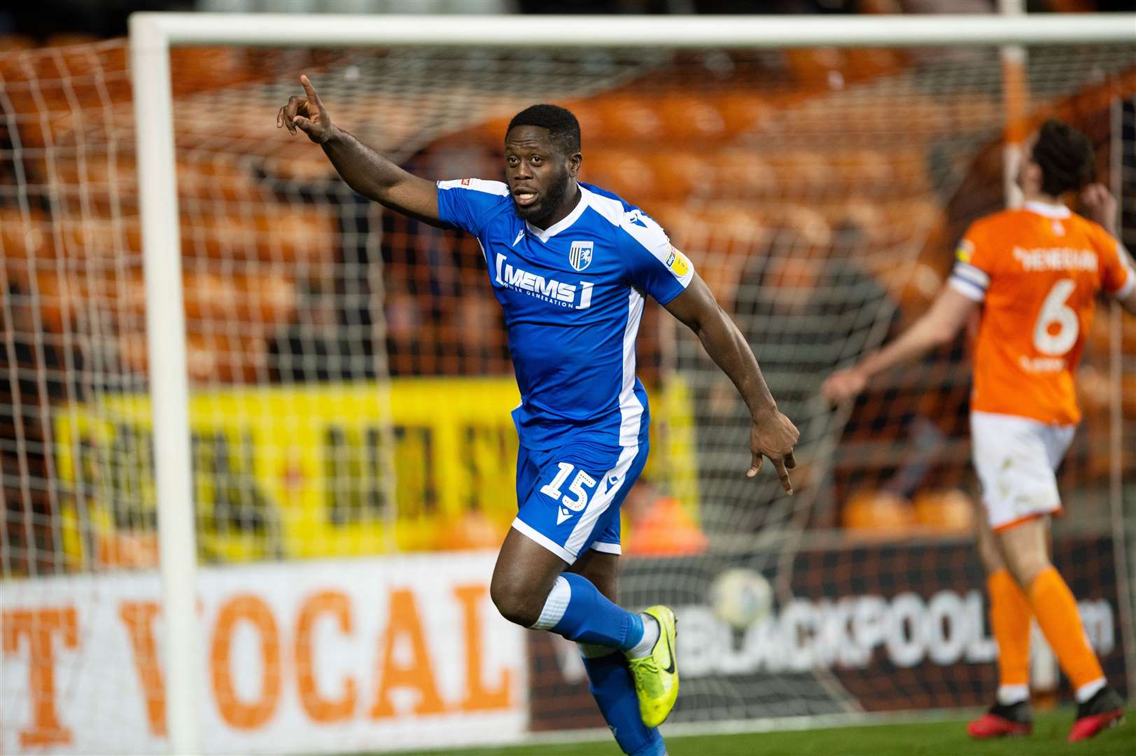 John Akinde scored his first for the Gills on Tuesday Picture: Ady Kerry