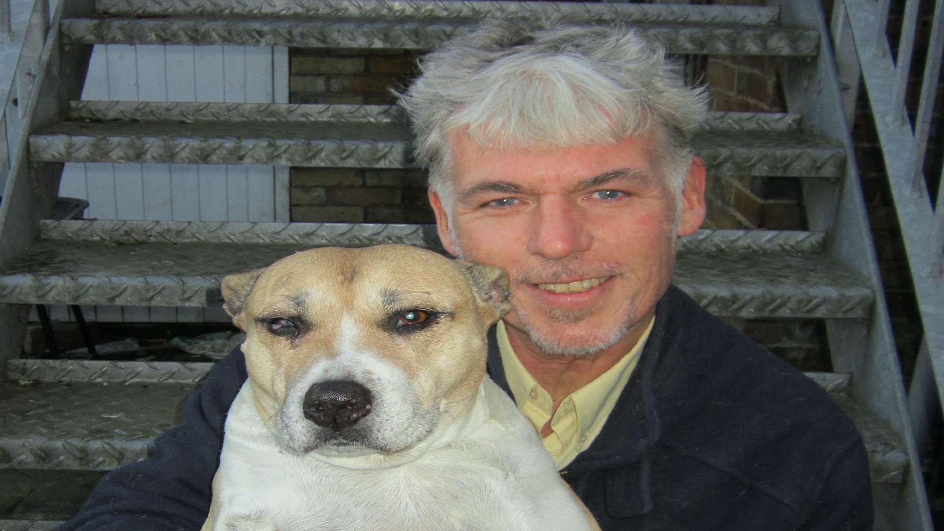 Glenn Hall, pictured with another dog