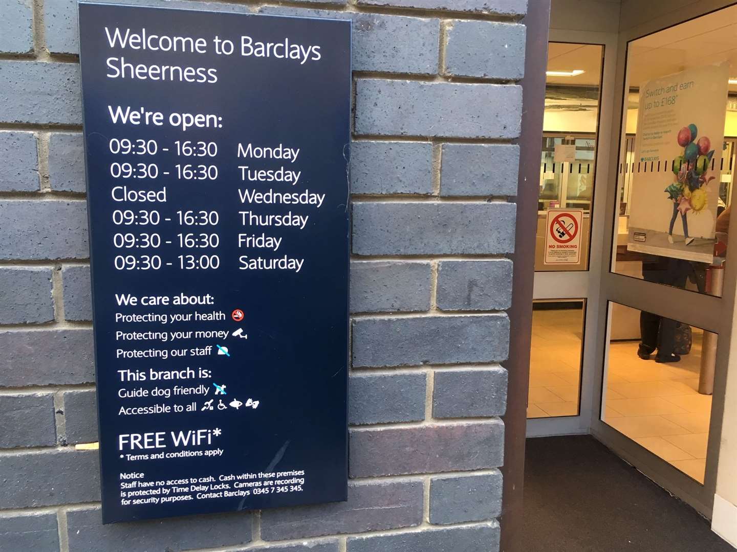The writing was on the wall when Barclays reduced the opening hours of its bank in Sheerness Broadway