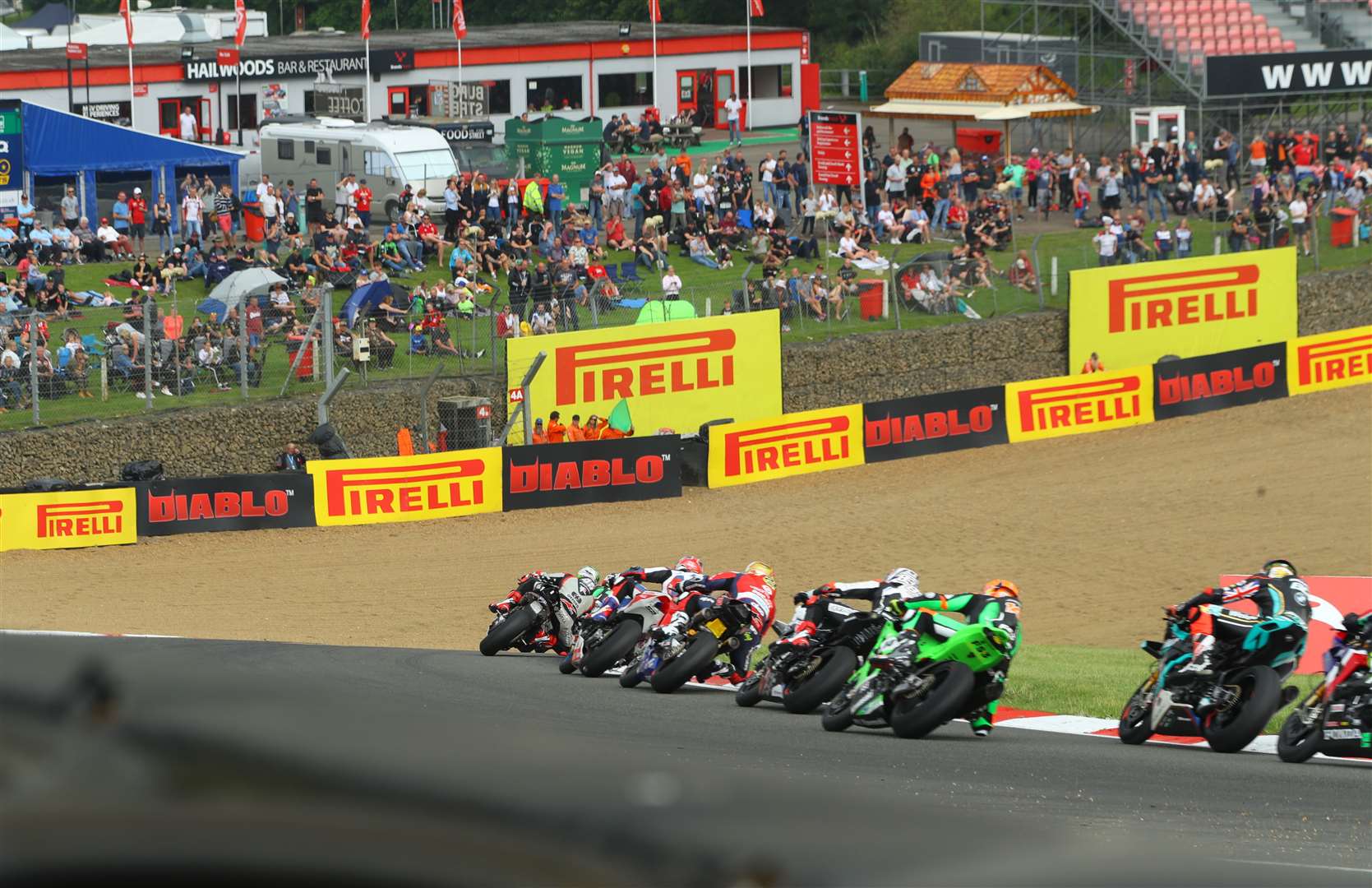 Thousands of fans are at Brands Hatch this weekend for the British Superbike round. Picture: BSB