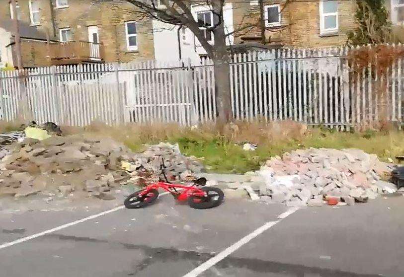Everything from rubble and broken toilets to kids’ scooters and bikes has been dumped, Cllr Lesley Game said. Picture: Swift Aerial Photography