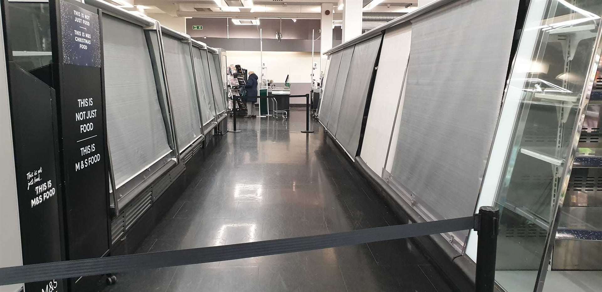 Pictures inside M&S in Maidstone town centre on its last ever day of trading. Picture: Ryan Gordon
