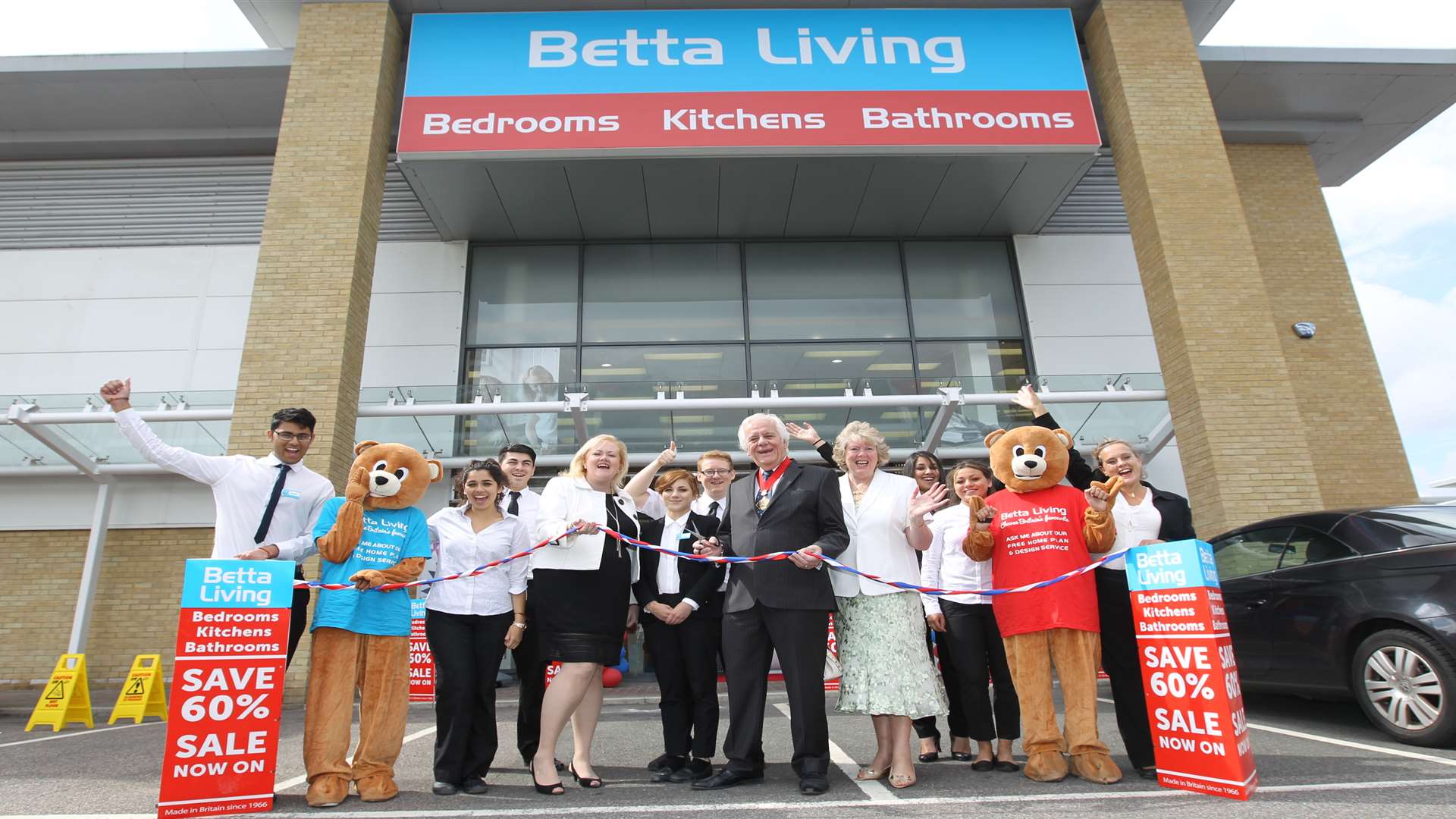 Betta Living on its opening day in South Aylesford Retail Park in 2014