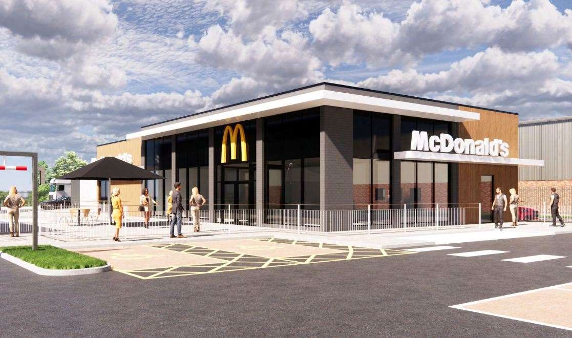 A CGI of how the McDonald's on Altira Business Park could look Pictures: Kitewood Estates