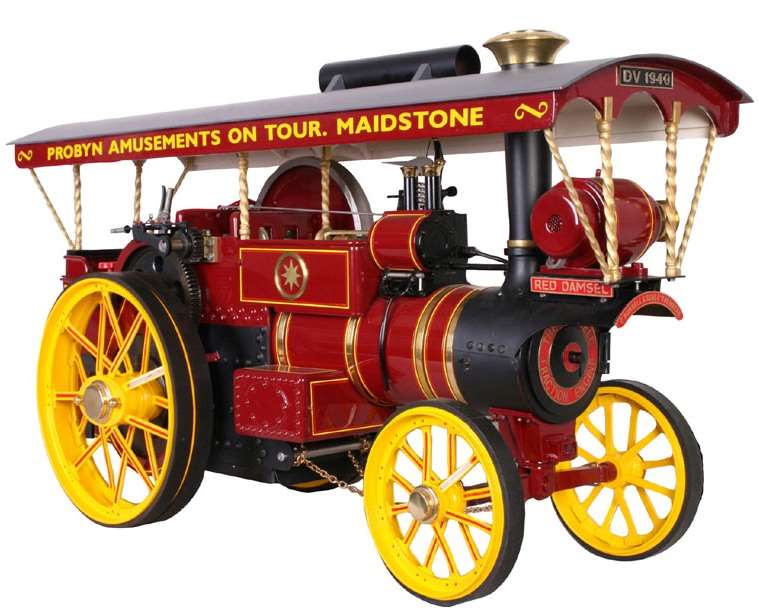 The traction engine that was stolen from a shop