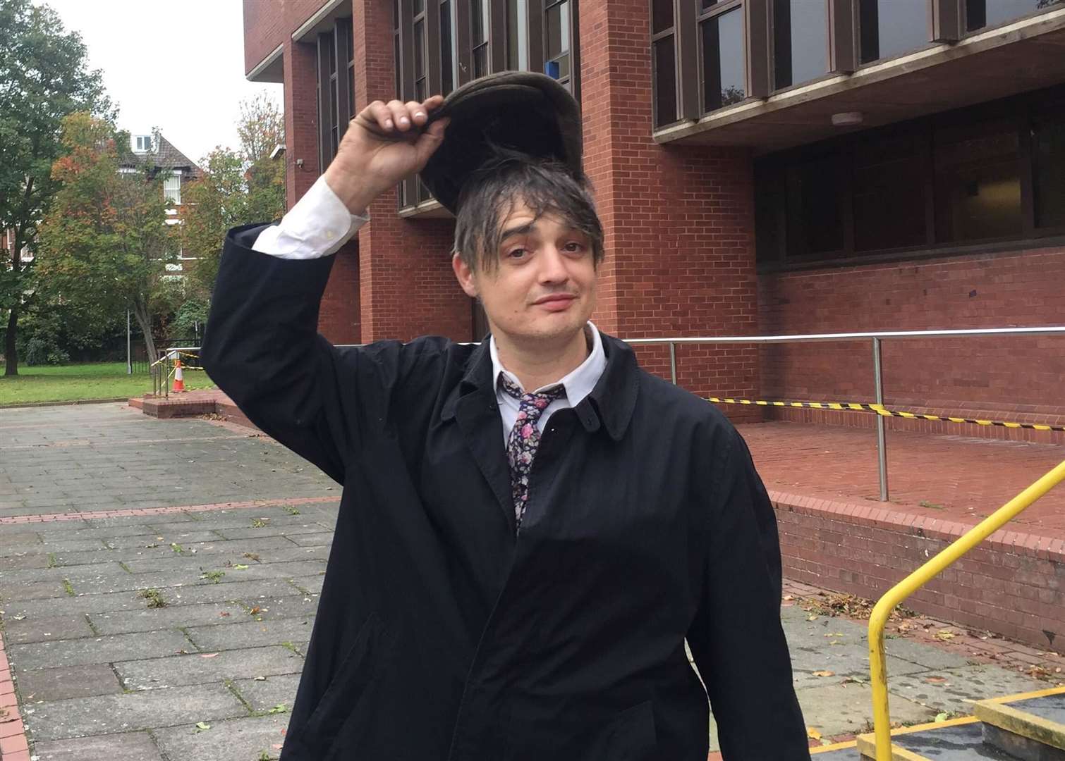 'Ouch'- Pete Doherty doffed his hat after being banned from driving