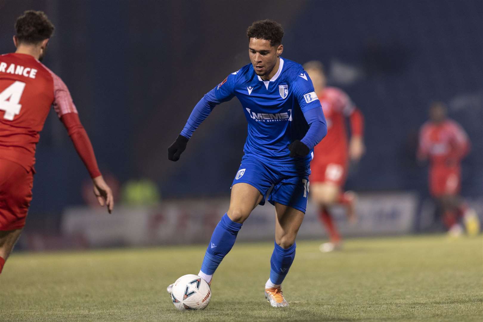 Lewis Walker in action against Dagenham as the Gills progress to round three of the FA Cup