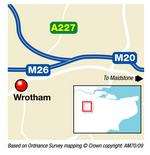 Wrotham map