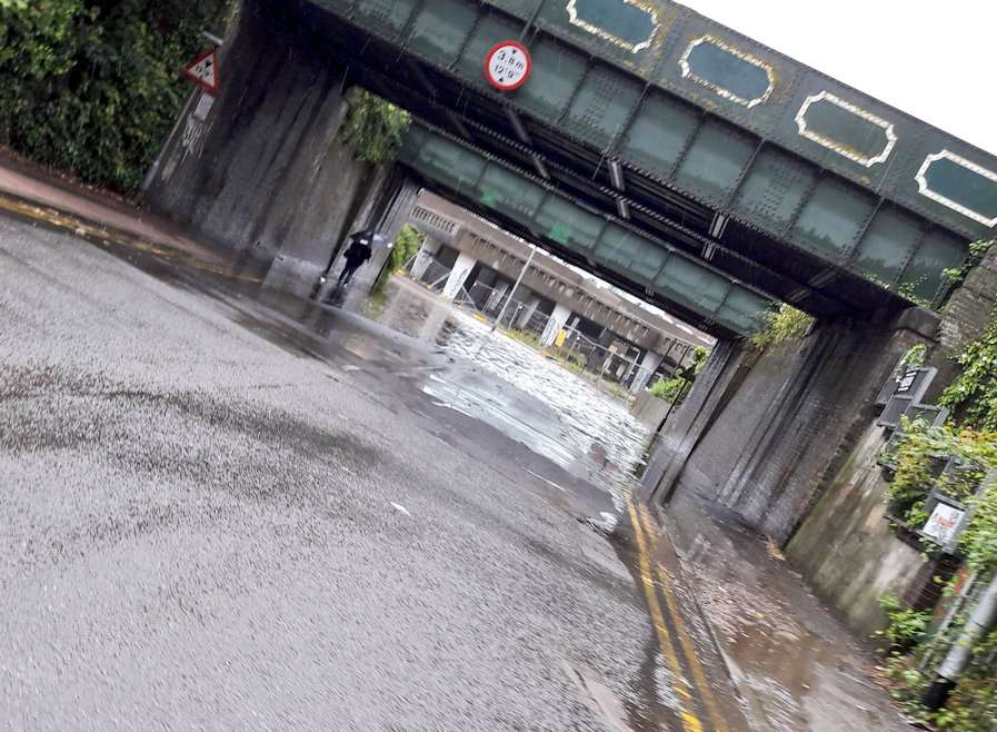 Flood in Margate. Picture: Kerry Boyd ?@KerryJaneBoyd