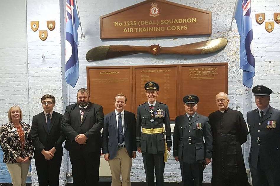 Dignitaries and special guests at Deal Air Cadets' annual presentation
