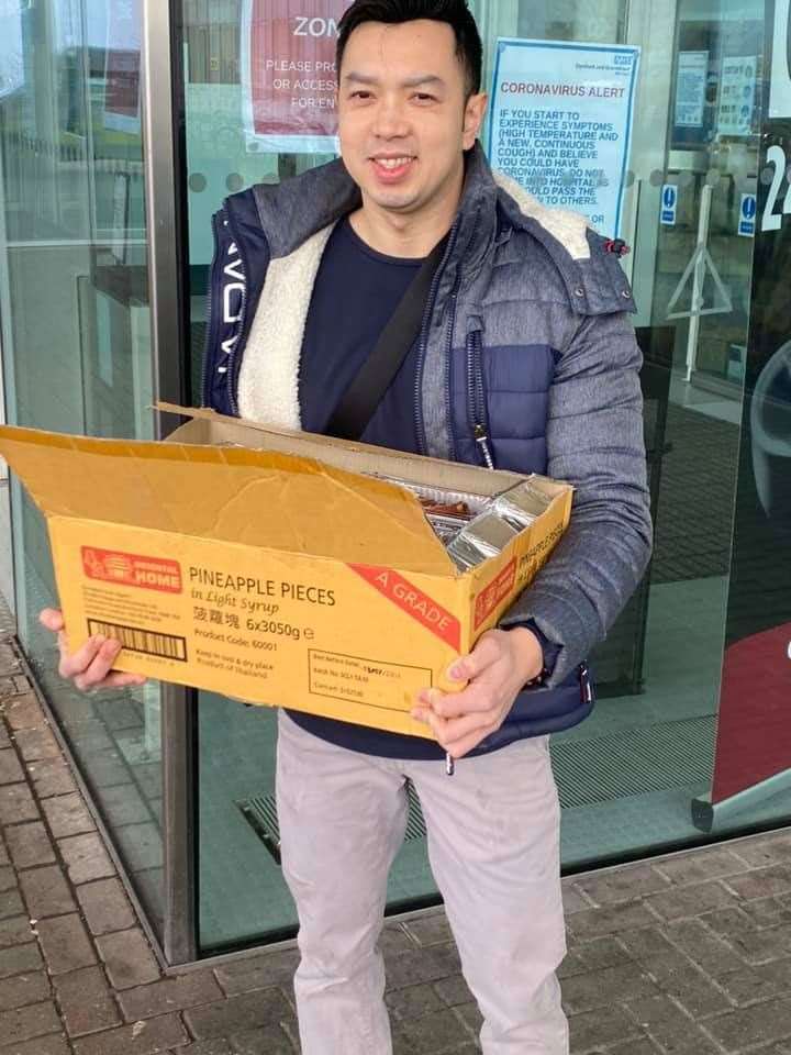 Kim Yip donated more than £600 of food to Darent Valley Hospital (32777302)
