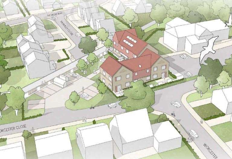 Flats off Worcester Close, Istead Rise, recommended for approval ahead of Gravesham council planning committee