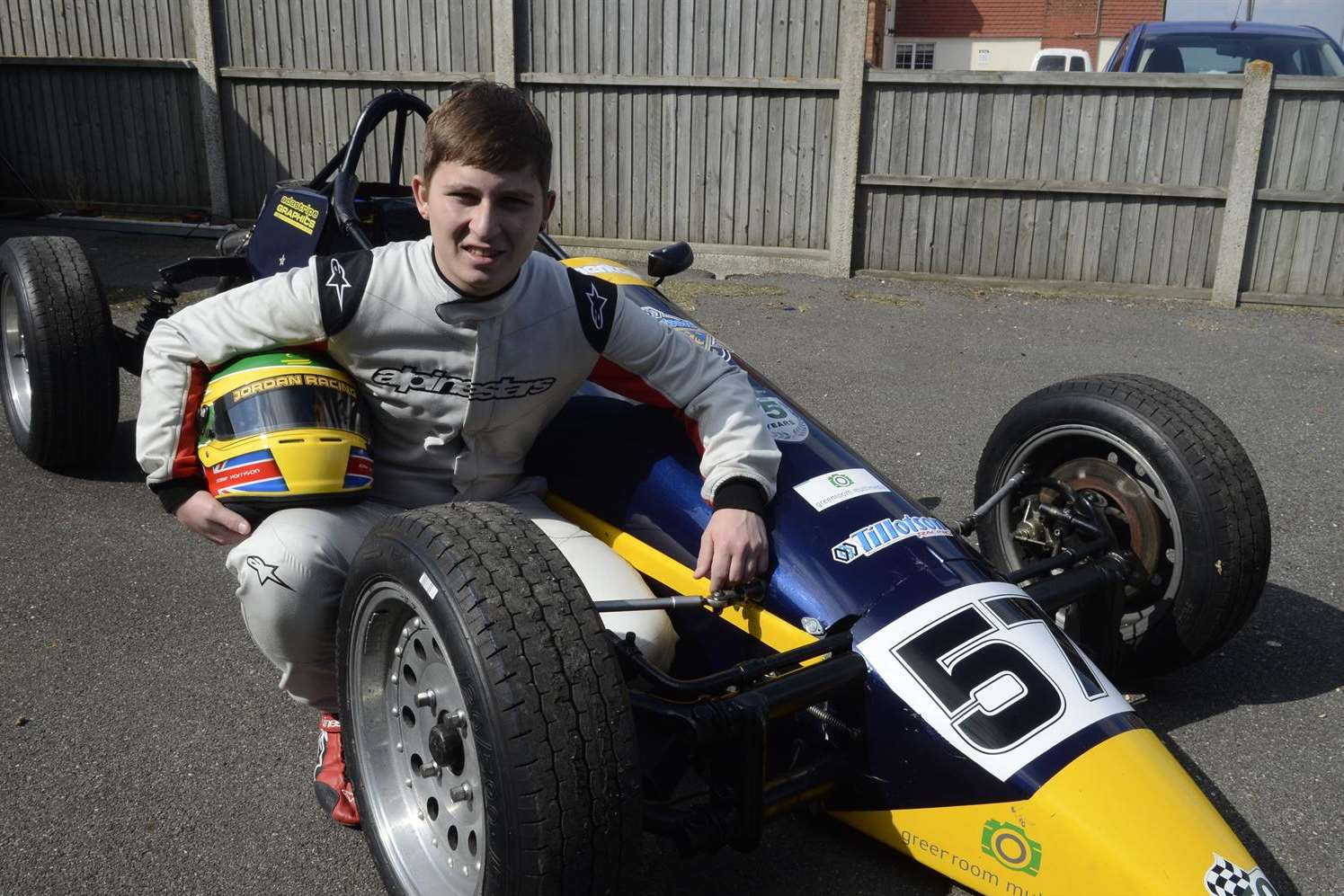 Sheppey racing driver Jamie Harrison who is doing well in the Formula Vee B Championships. Picture: Chris Davey FM3397358