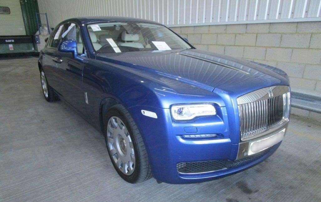 Brian Wright's Rolls Royce was seized by officers after their drug smuggling ring was busted by National Crime Agency officers. Picture: NCA
