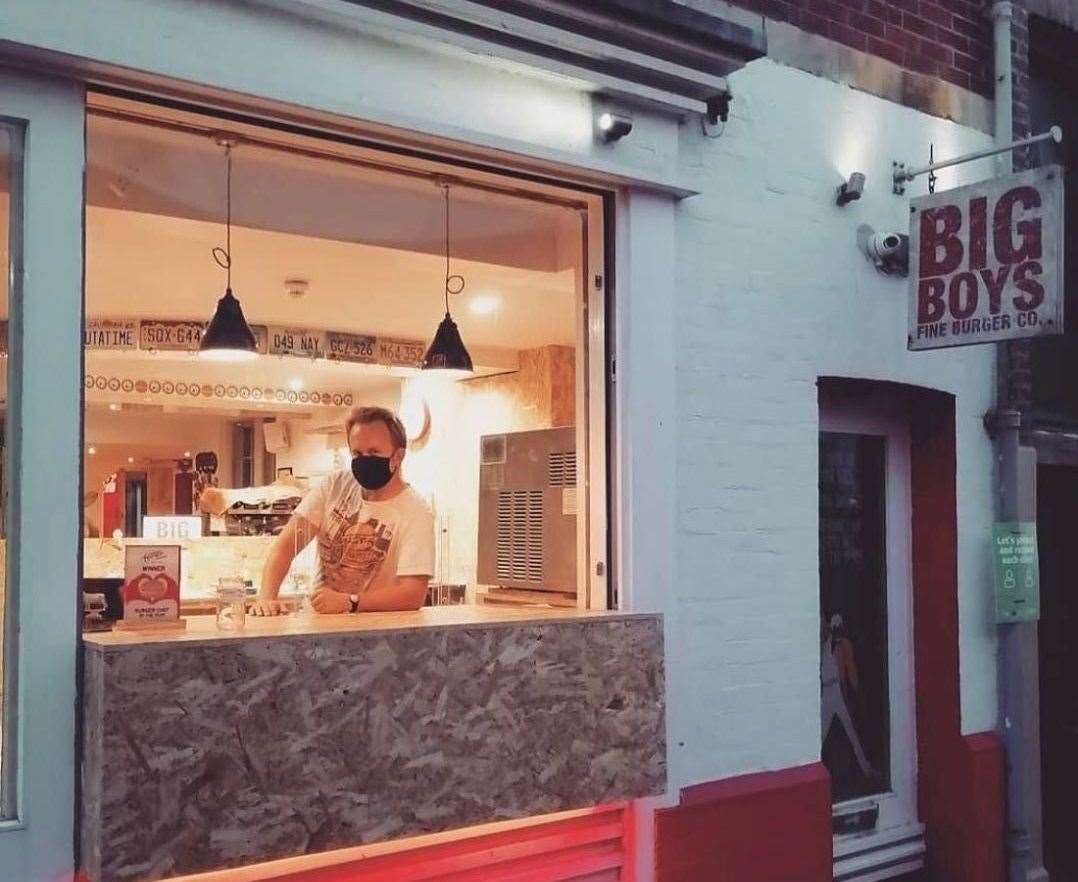 Folkestone's Big Boys Fine Burger Co banned Damian Collins from their restaurant in 2020. Photo: Big Boys Fine Burger Co @_big_boys