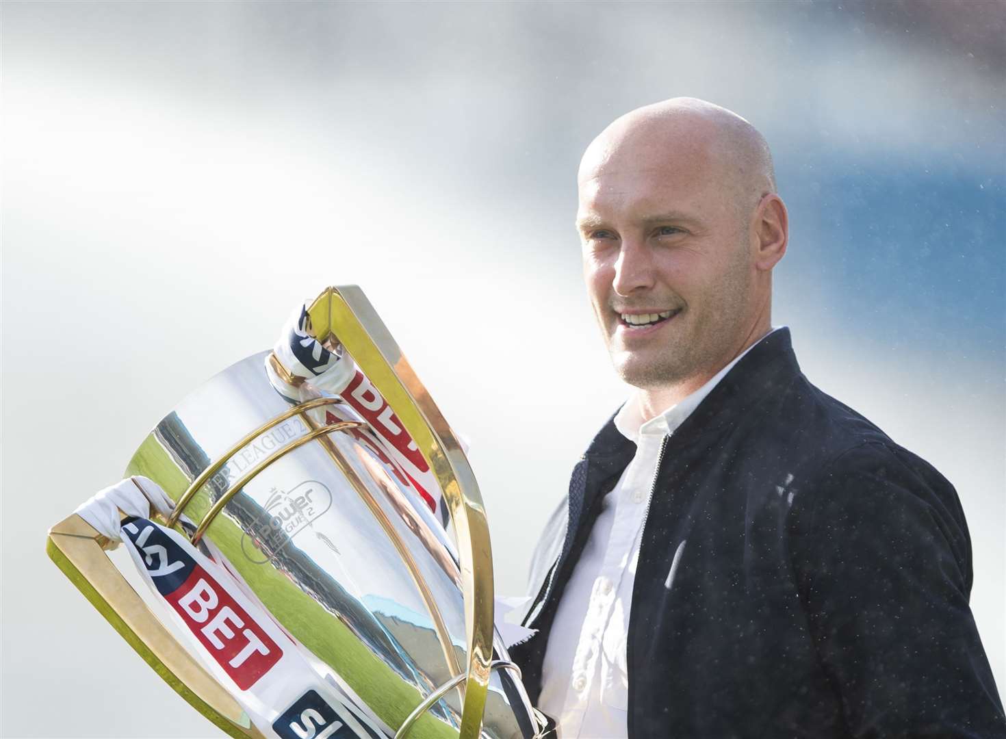 Gillingham's title-winning skipper Adam Barrett is now in management Picture: Ady Kerry