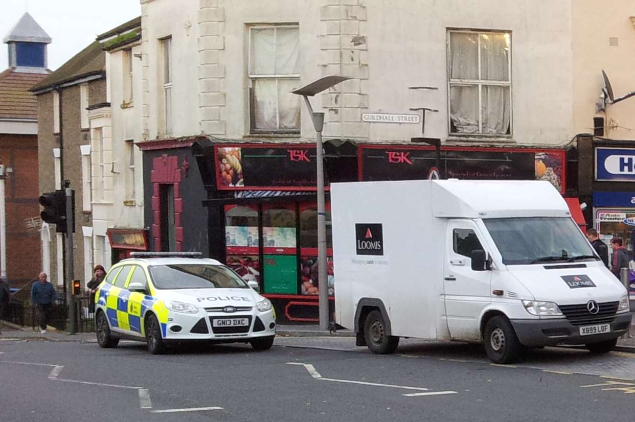 The scene of the attempted robbery. Picture: @Kent_999s