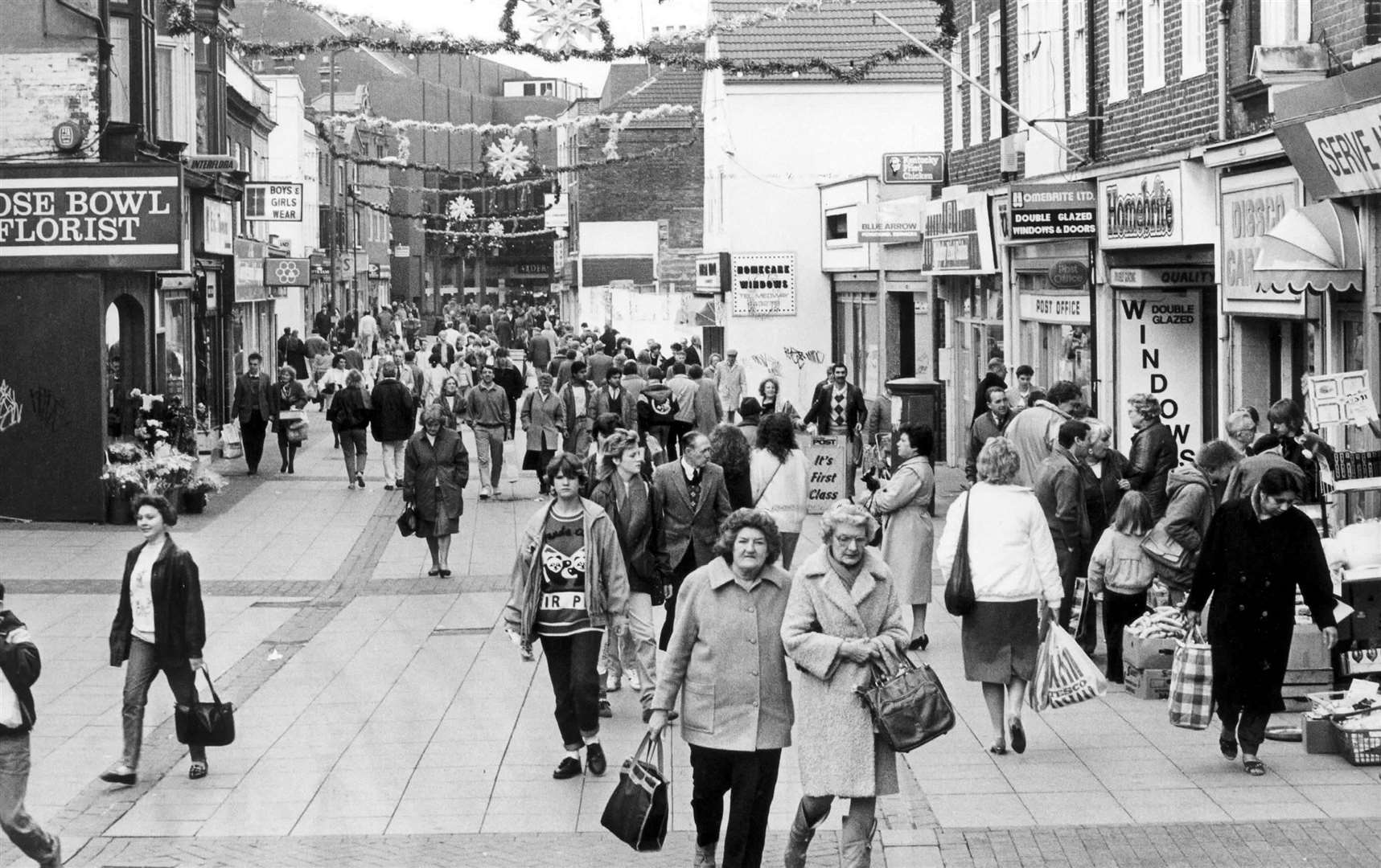Chatham High Street pictured in 1989