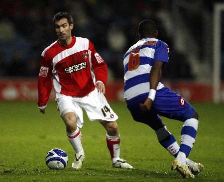New loan signing Keith Gillespie in action.
