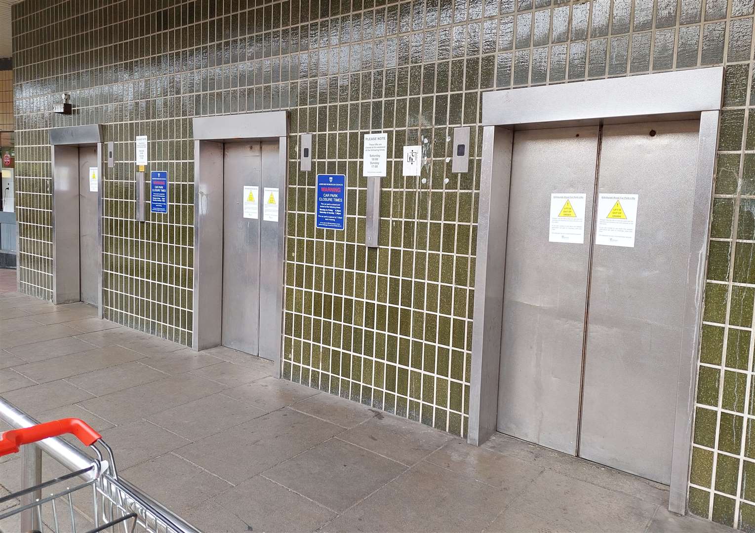 The lifts at Edinburgh Road car park are notoriously unreliable