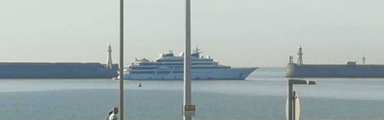 The Katara yacht is thought to be the 33rd biggest yacht in the world .Picture:Jamie Henworth