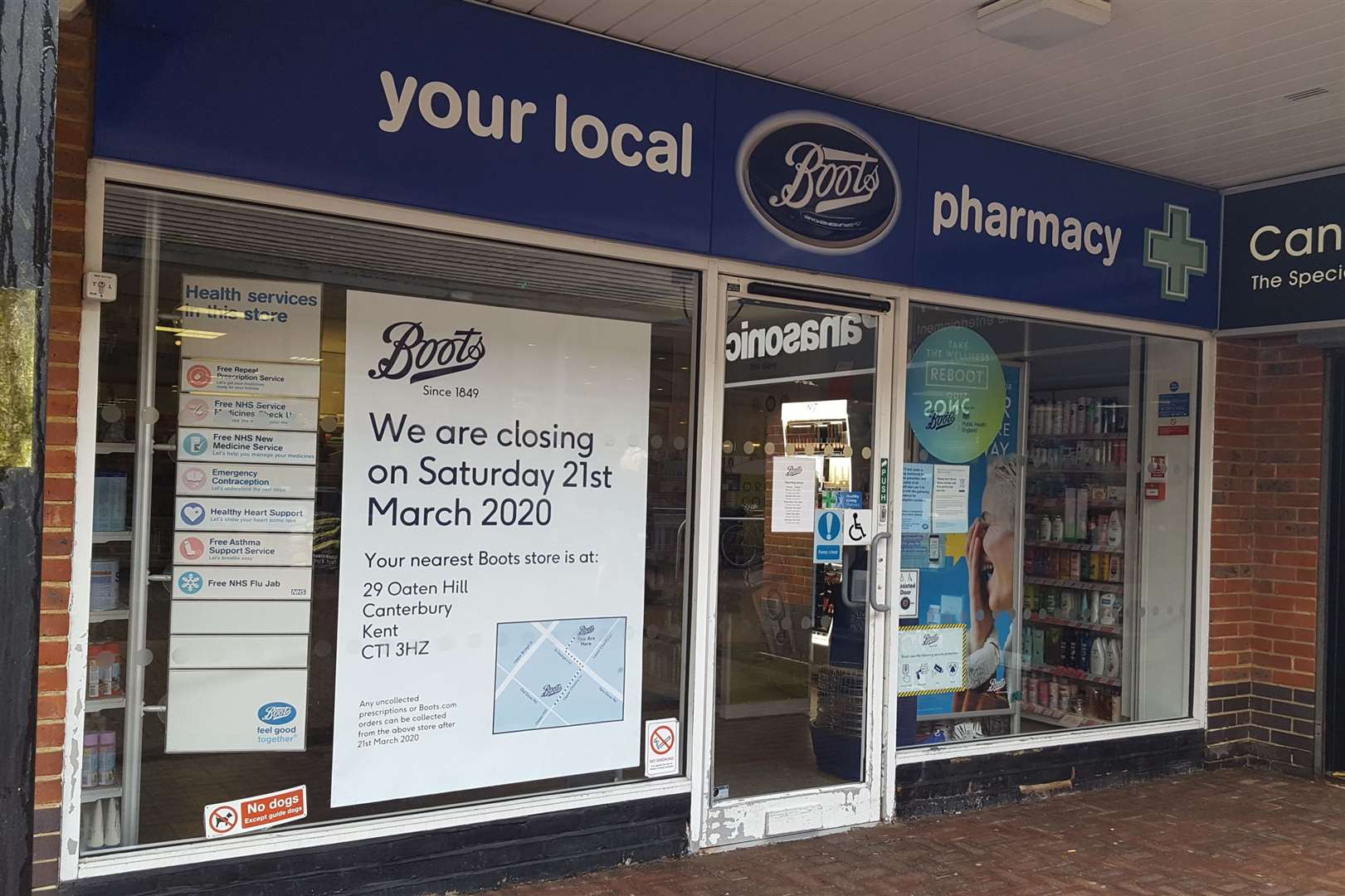 Boots in St George's Centre, Canterbury, is closing