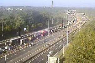 The congestion stretches back to junction 5. Picture: Highways England (3645119)