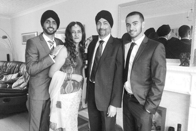 Raj and his family