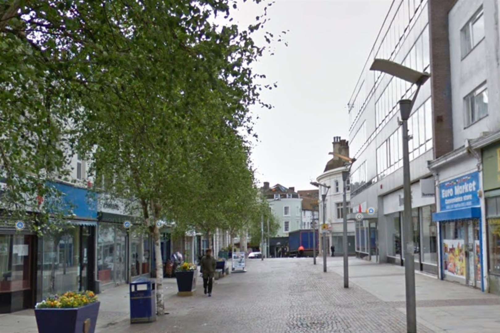 The man from Guildhall Street has been charged with 21 shoplifting offences. Picture: Google Maps