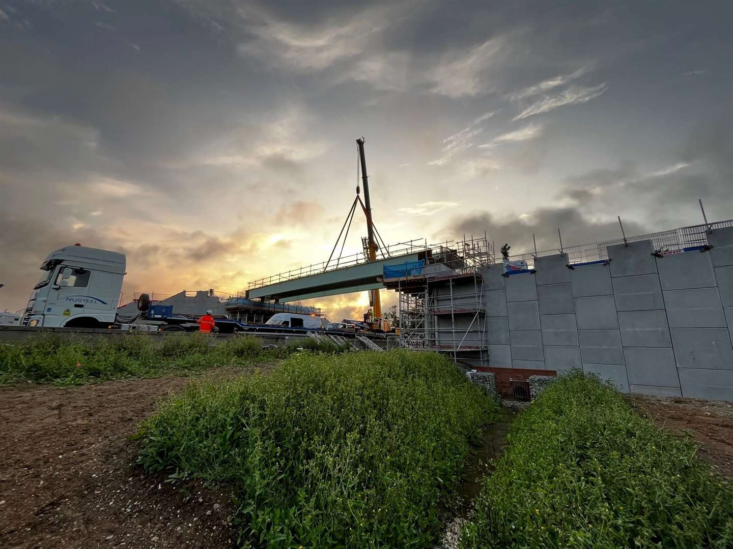 Fresh images have emerged of the new bridge at Whitfield: Photo: Dover District Council
