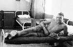 Bruce Collyer in his barracks on Christmas Island in 1959
