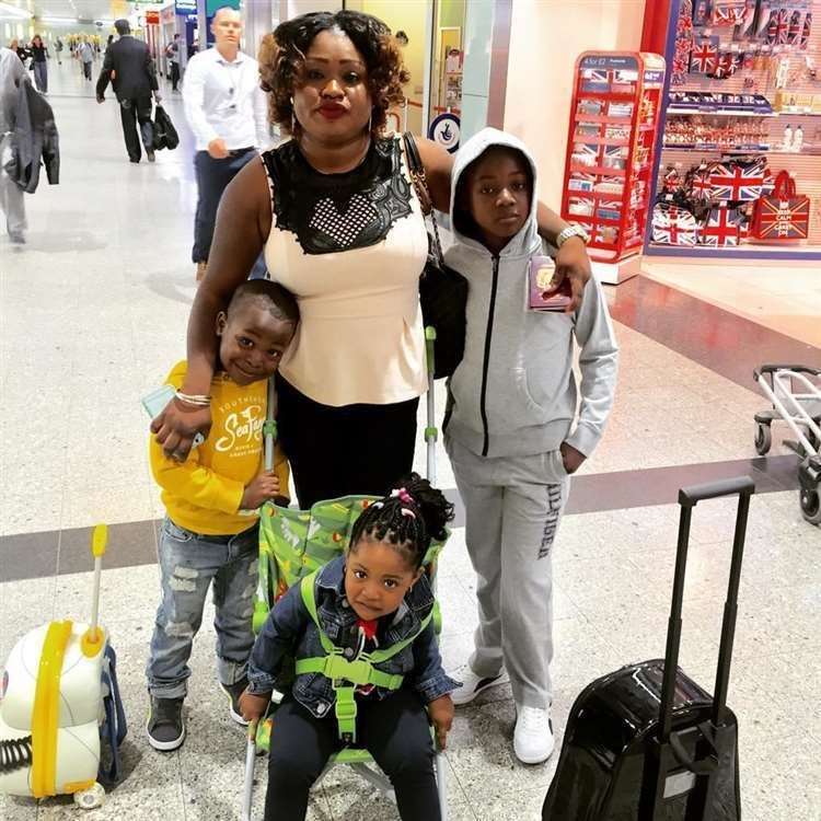 Abimbola Ajoke Bamgbose, 38, and her three children