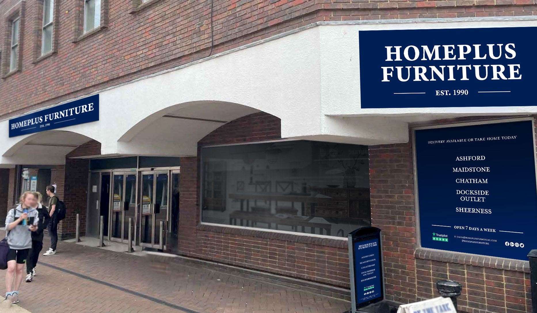 How HomePlus could look in the former M&S unit