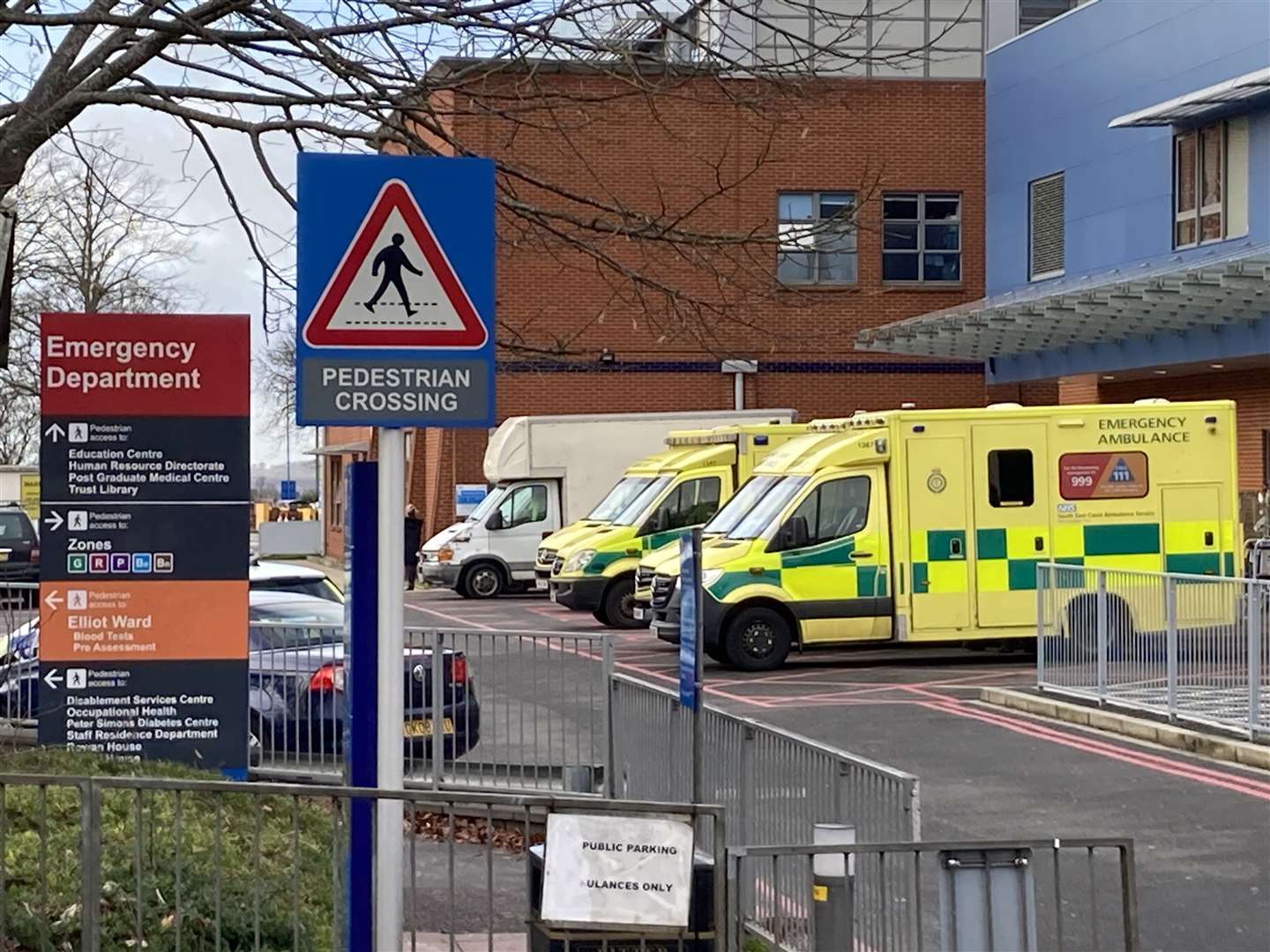 Medway Maritime Hospital in Gillingham has been under huge pressure in the past few weeks. Picture: John Nurden